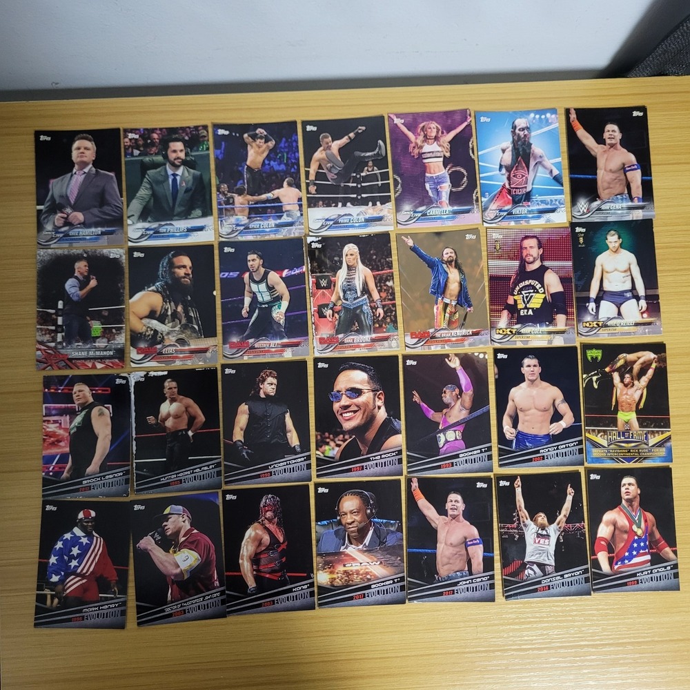 2009 Topps WWE Slam Attax Evolution Trading Card Lot Bundle The Rock - Picture 1 of 12